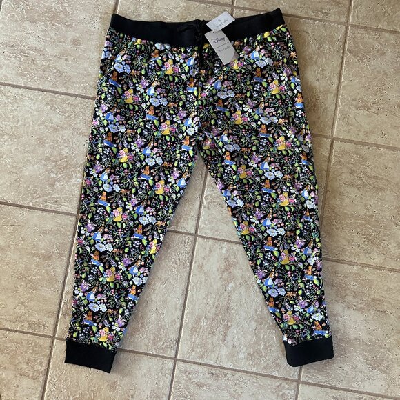 VERA BRADLEY DISNEY RIBBED JOGGER PAJAMA PANTS:NWT DISNEY CLASSICS ON THE GREEN - Picture 2 of 11